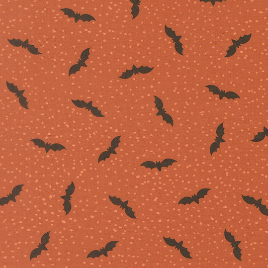 Purrs And Boos Bats Halloween Spice by Elena Amo for Moda Fabrics 39063-15