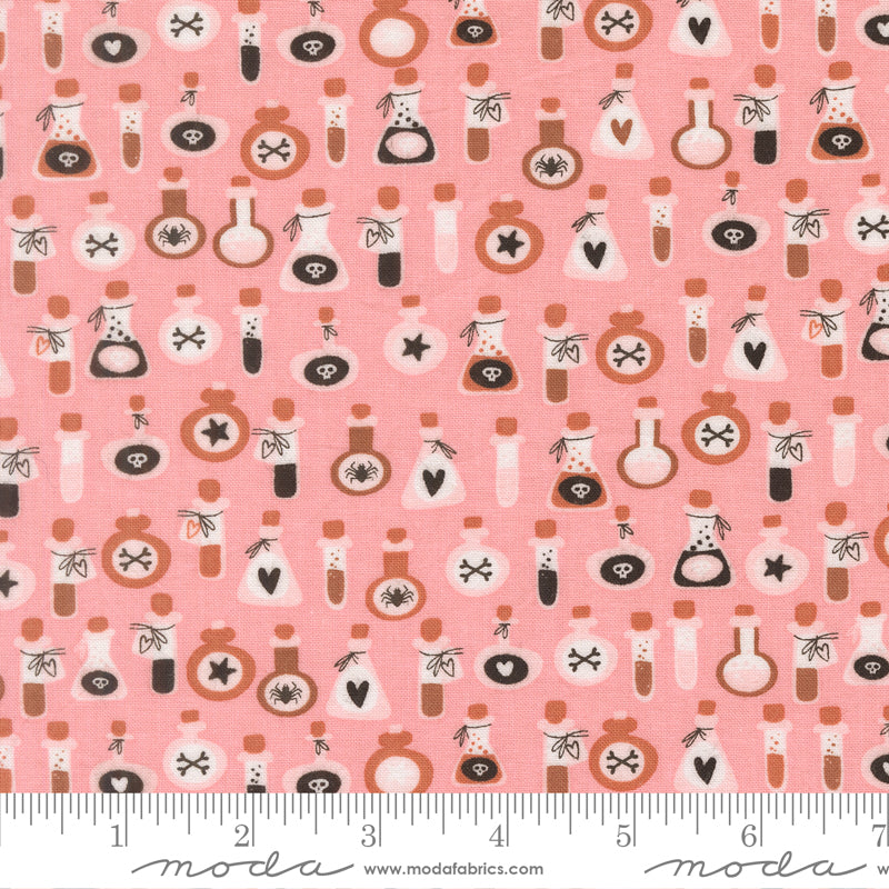 Purrs And Boos Poisons Novelty Candy by Elena Amo for Moda Fabrics 39065-13 scale