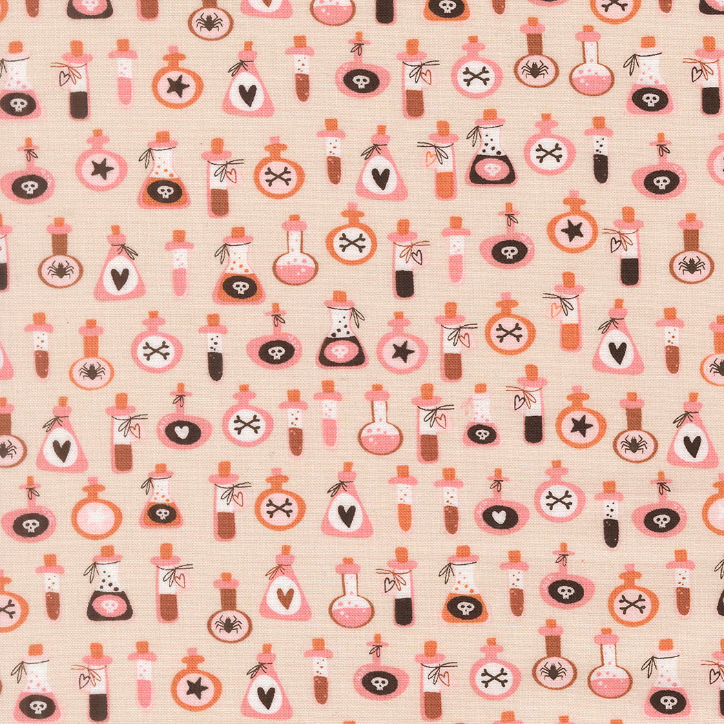 Purrs And Boos Poisons Novelty Moonbeam by Elena Amo for Moda Fabrics 39065-11