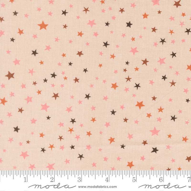 Purrs And Boos Stars Blenders Moonbeam by Elena Amo for Moda Fabrics 39066-11 scale
