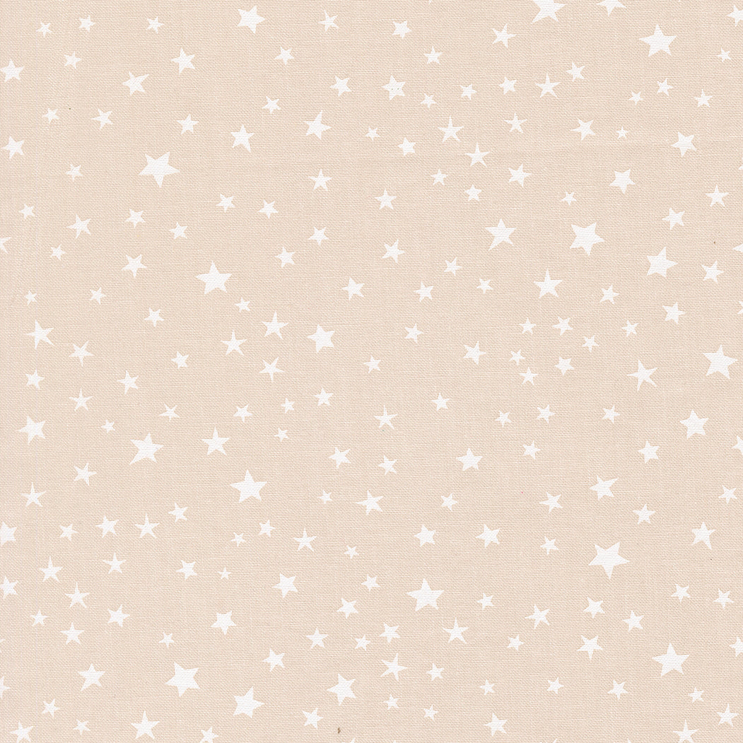 Purrs And Boos Stars Blenders Moonbeam White by Elena Amo for Moda Fabrics 39066-21
