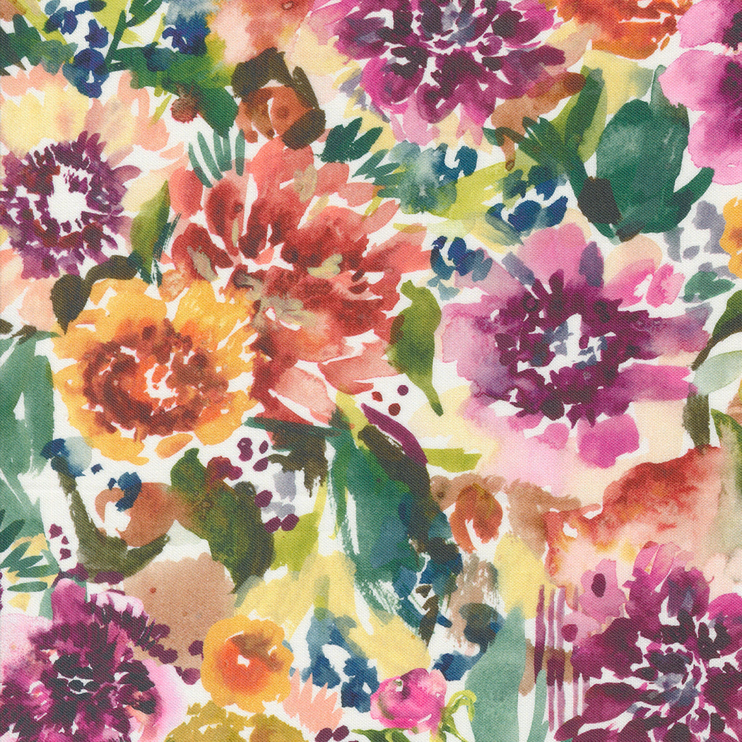 Floribunda Summer Florals Cloud by Create Joy Project for Moda Fabrics 39803-11