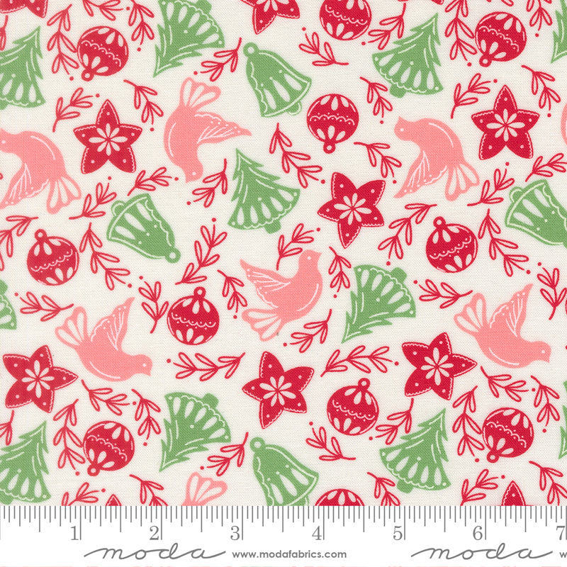 Merrily On High Cookie Cutters Novelty Snow by Sweetfire Road for Moda Fabrics