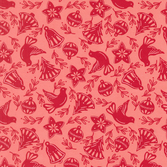 Merrily On High Cookie Cutters Novelty Blush by Sweetfire Road for Moda Fabrics 43213-12