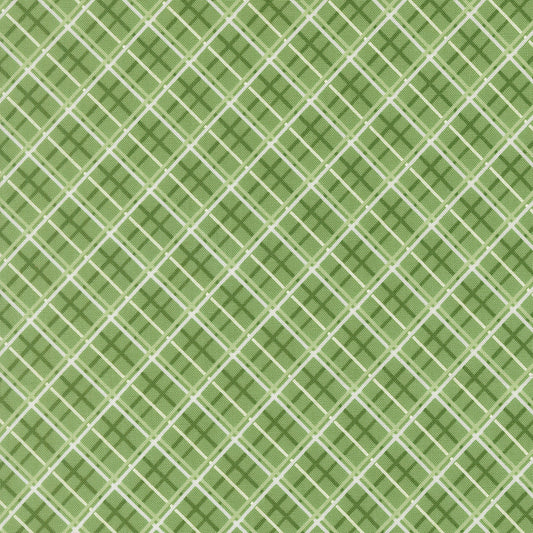 Merrily On High Pretty Plaid Paper Checks and Plaids Evergreen by Sweetfire Road for Moda Fabrics 43215-14