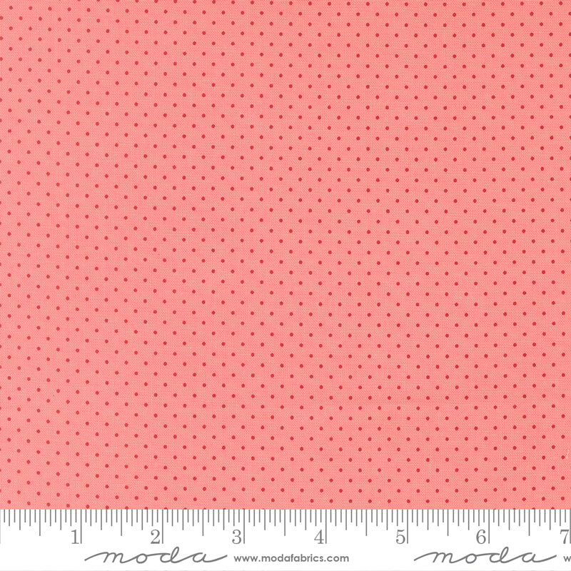 Merrily On High Festive Dot Dots Blush by Sweetfire Road for Moda Fabrics 43216-12 scale
