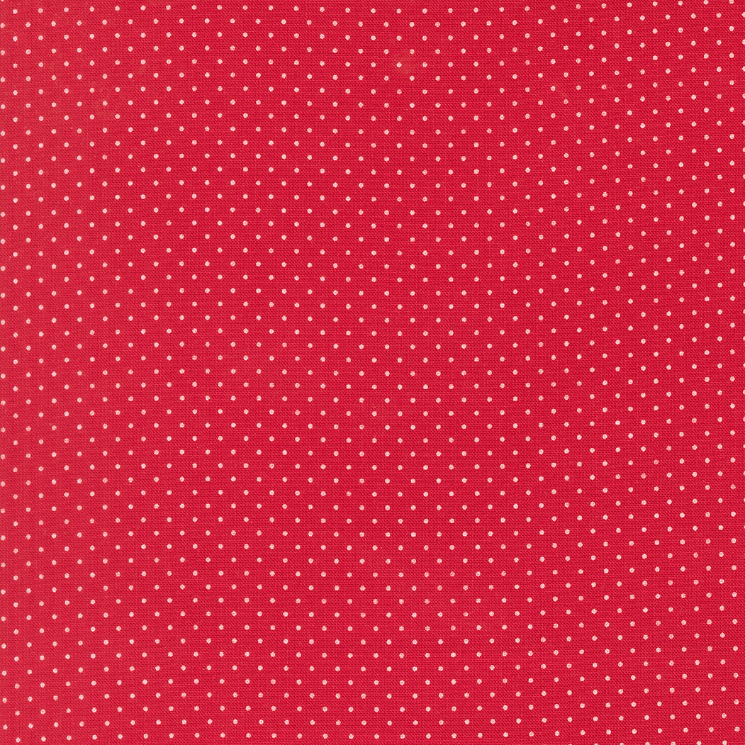 Merrily On High Festive Dot Dots Christmas Red by Sweetfire Road for Moda Fabrics 43216-13