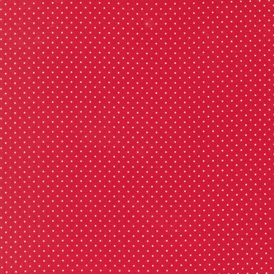 Merrily On High Festive Dot Dots Christmas Red by Sweetfire Road for Moda Fabrics 43216-13