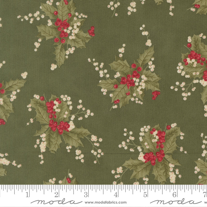 Candlelight Christmas Holly Berrie Christmas Holly by 3 Sisters for Moda Fabrics