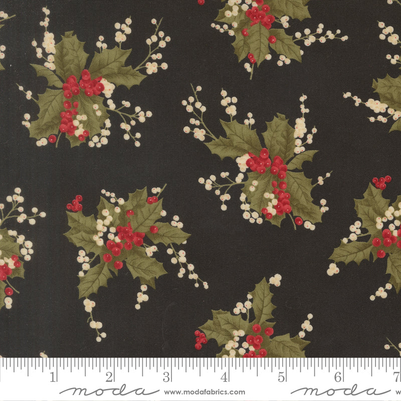 Candlelight Christmas Holly Berrie Christmas Ebony by 3 Sisters for Moda Fabrics