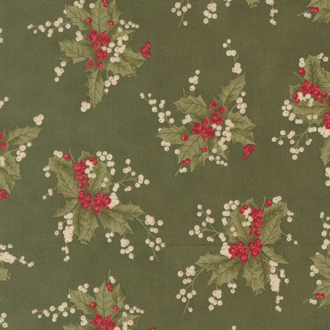 Candlelight Christmas Holly Berrie Christmas Holly by 3 Sisters for Moda Fabrics