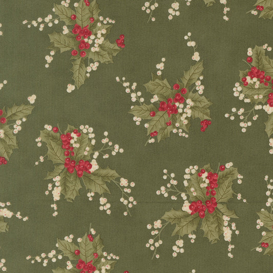 Candlelight Christmas Holly Berrie Christmas Holly by 3 Sisters for Moda Fabrics