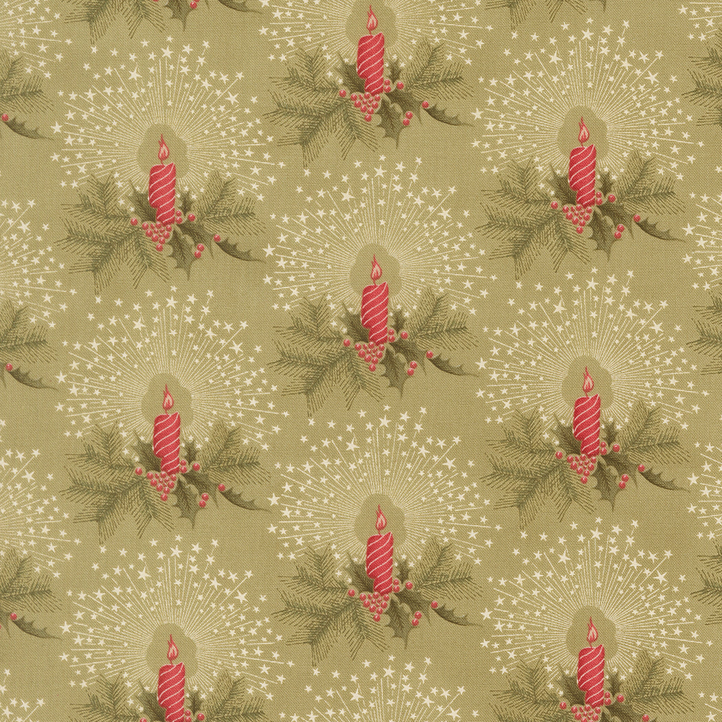 Candlelight Christmas Candlelight Novelty Sage by 3 Sisters for Moda Fabrics