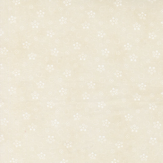 Candlelight Christmas Festive Flurries Blenders Snow Flake Dot Cream by 3 Sisters for Moda Fabrics