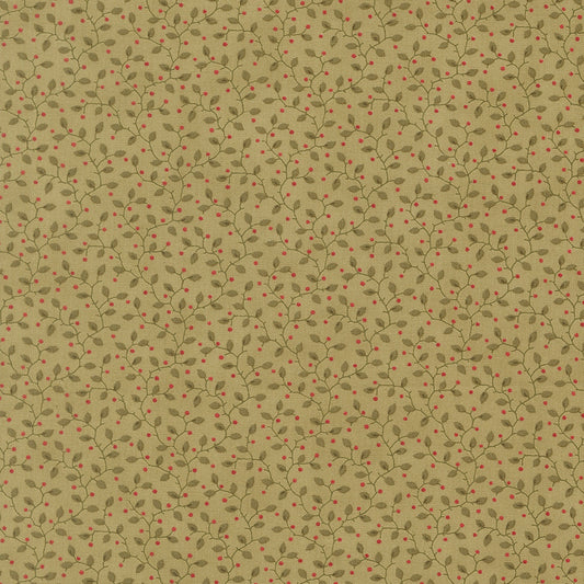 Candlelight Christmas Festive Flurries Vine and Berries Sage by 3 Sisters for Moda Fabrics