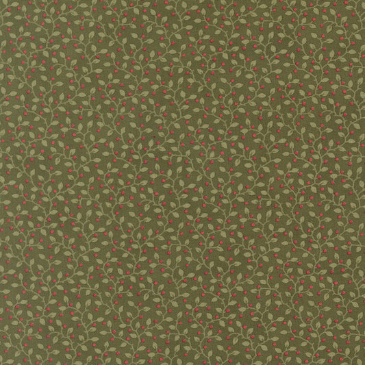 Candlelight Christmas Festive Flurries Vine and Berries Holly by 3 Sisters for Moda Fabrics