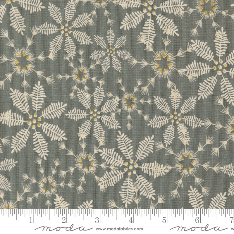 Old World Yuletide Snowy Lace Fog by Fancy That Design House for Moda Fabrics