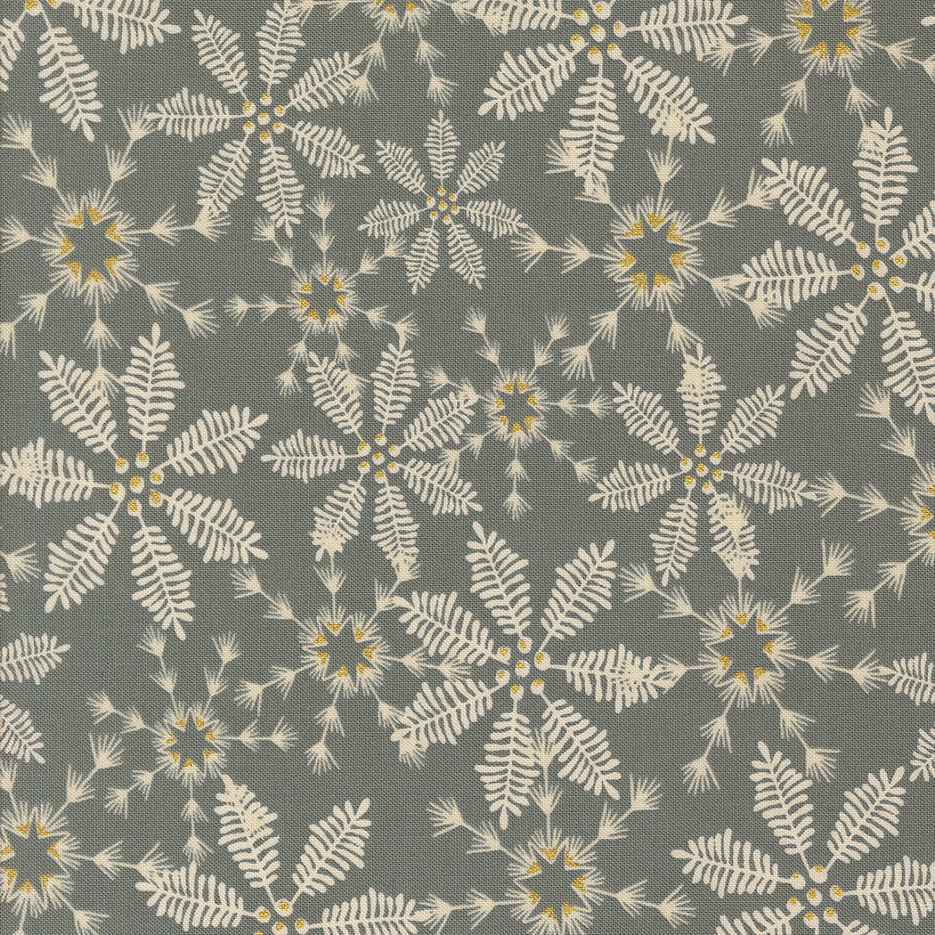 Old World Yuletide Snowy Lace Fog by Fancy That Design House for Moda Fabrics