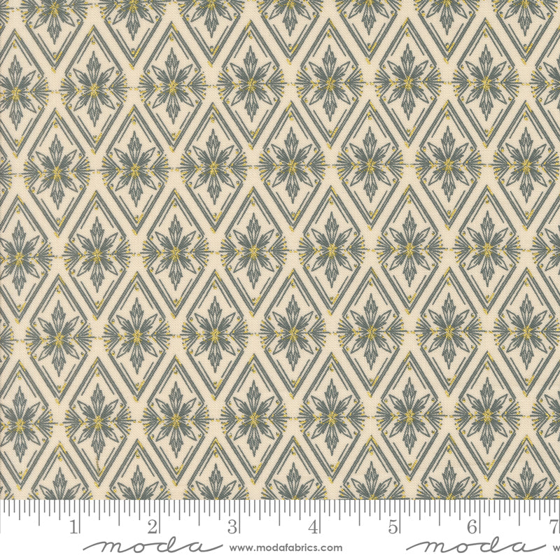 Old World Yuletide Twinkle Traditions Diamond Blenders Eggshell by Fancy That Design House for Moda Fabrics
