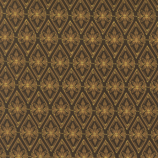 Old World Yuletide Twinkle Traditions Diamond Blenders Espresso by Fancy That Design House for Moda Fabrics