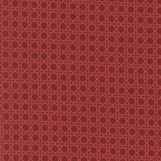 Old World Yuletide Christmas Trellis Blenders Crimson by Fancy That Design House for Moda Fabrics