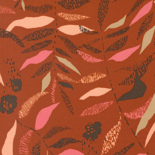 Boho Haven Textured Frond Blenders Leaves SPICE by Fancy That Design House for Moda 45643-14