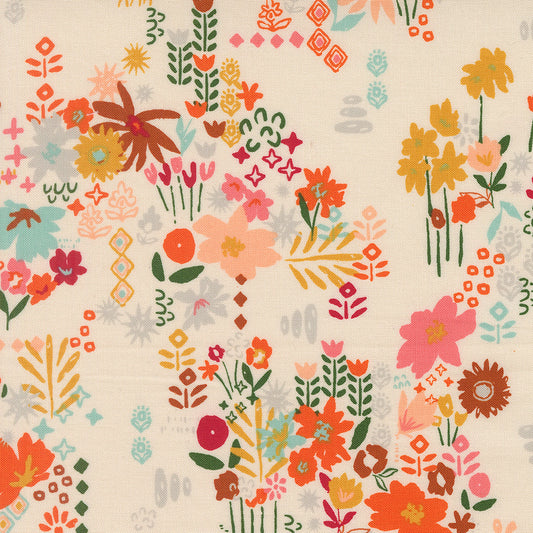 Boho Haven Busy Boho Florals EGGSHELL by Fancy That Design House for Moda 45644-11
