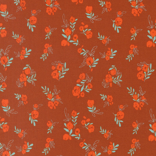 Boho Haven Branchlet Bud Small Floral SPICE by Fancy That Design House for Moda 45646-14