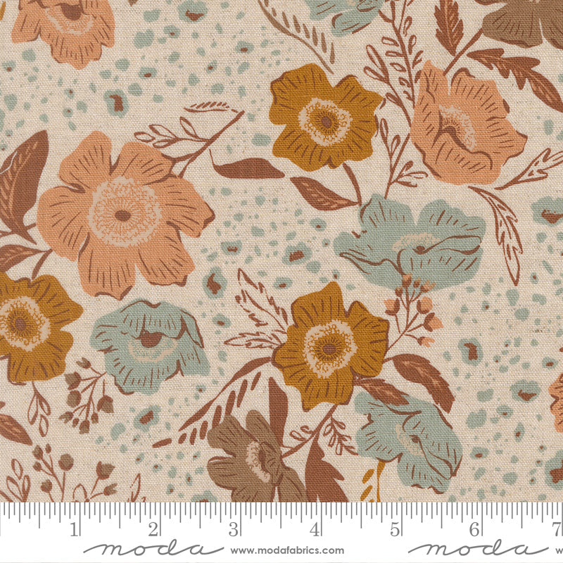 Wellspring Flora Flourish Florals Eggshell by Fancy That Design House for Moda Fabrics