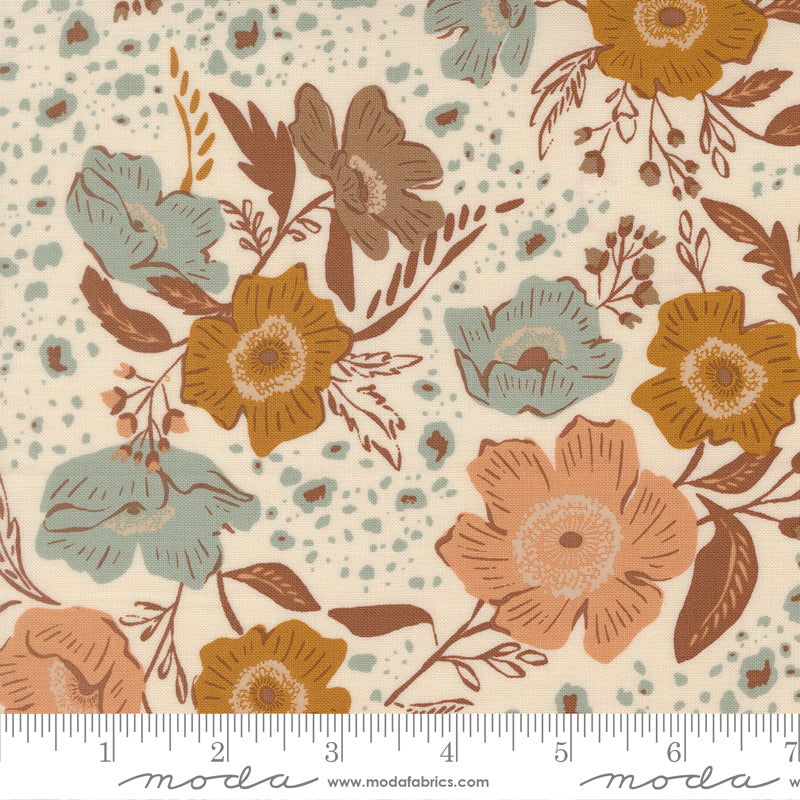 Wellspring Flora Flourish Florals Eggshell by Fancy That Design House for Moda Fabrics