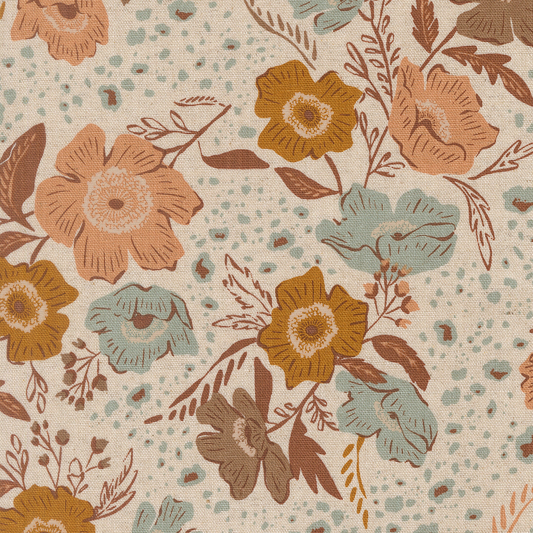Wellspring Flora Flourish Florals Eggshell by Fancy That Design House for Moda Fabrics