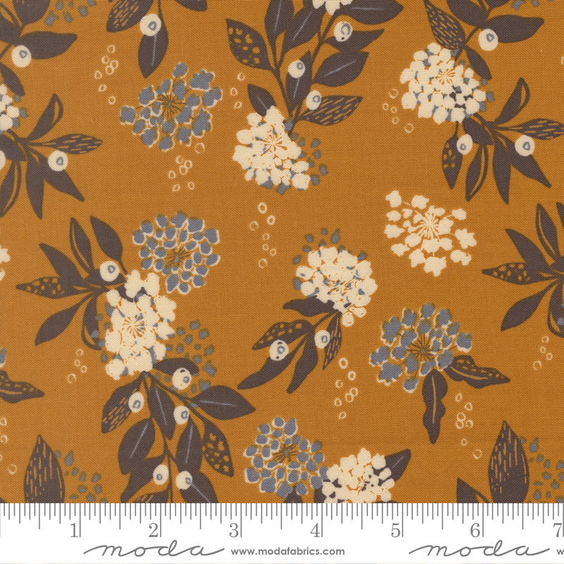 Wellspring Inflorescence Florals Carmel by Fancy That Design House for Moda Fabrics
