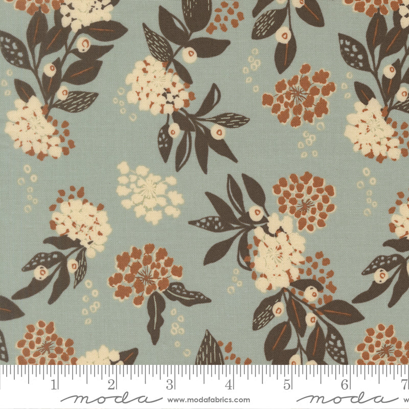 Wellspring Inflorescence Florals Storm by Fancy That Design House for Moda Fabrics