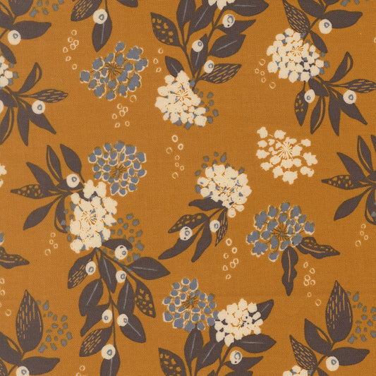 Wellspring Inflorescence Florals Carmel by Fancy That Design House for Moda Fabrics