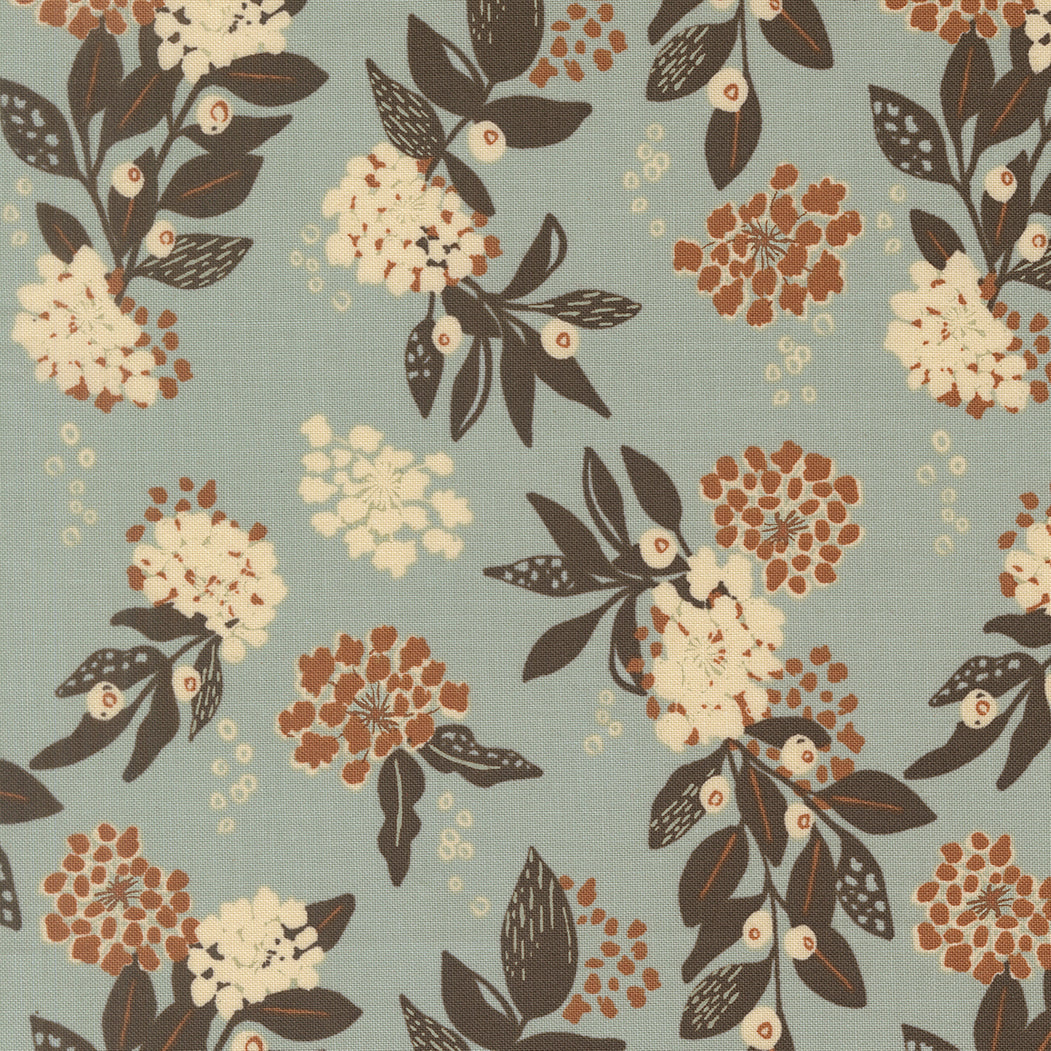 Wellspring Inflorescence Florals Storm by Fancy That Design House for Moda Fabrics