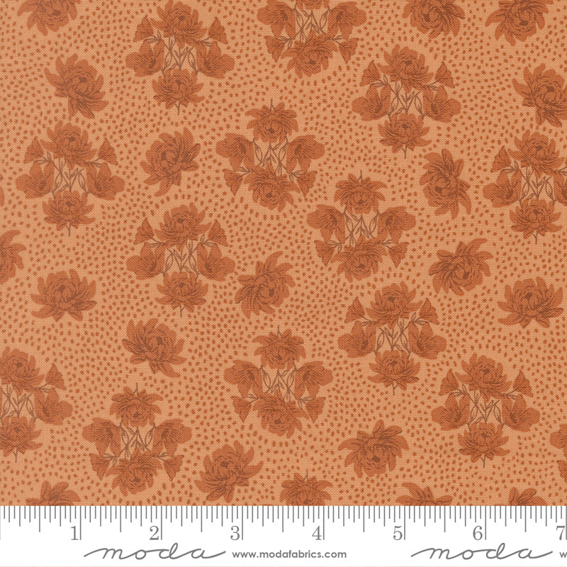 Wellspring Speckled Serenade Floral Dots Coral Seashell by Fancy That Design House for Moda Fabrics