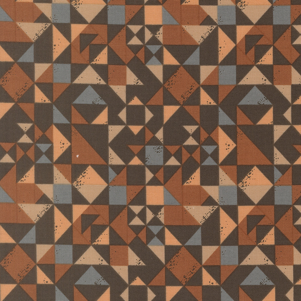 Wellspring Quilt Block Geometrics Charcoal by Fancy That Design House for Moda Fabrics