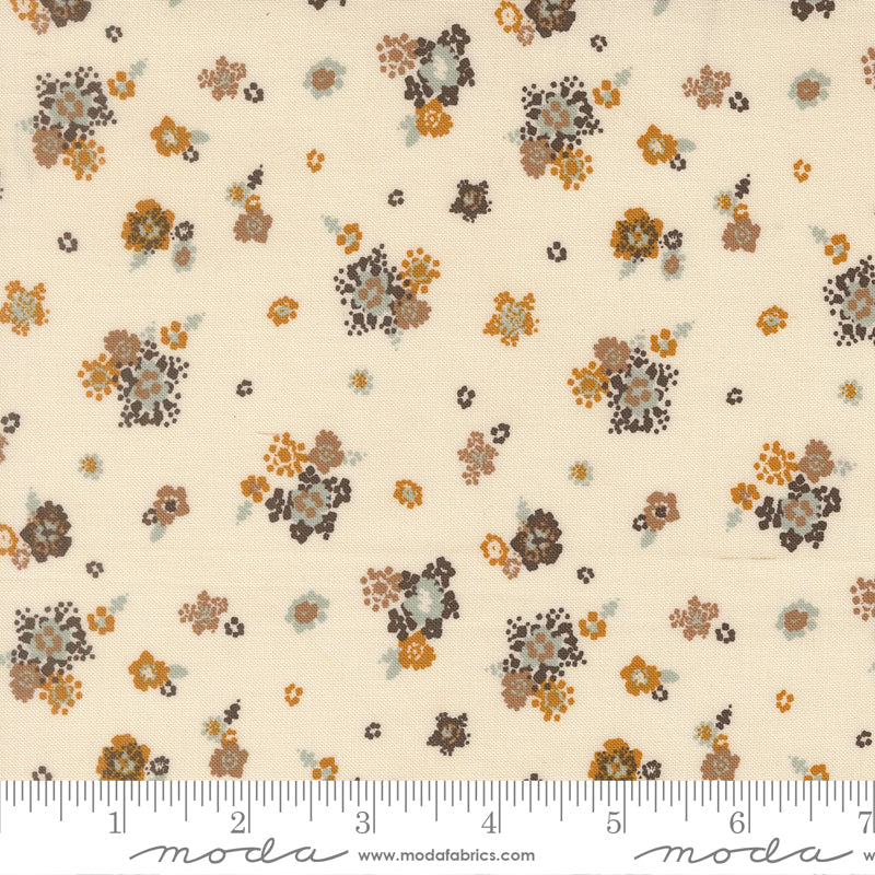 Wellspring Micro Bloom Small Floral Eggshell by Fancy That Design House for Moda Fabrics