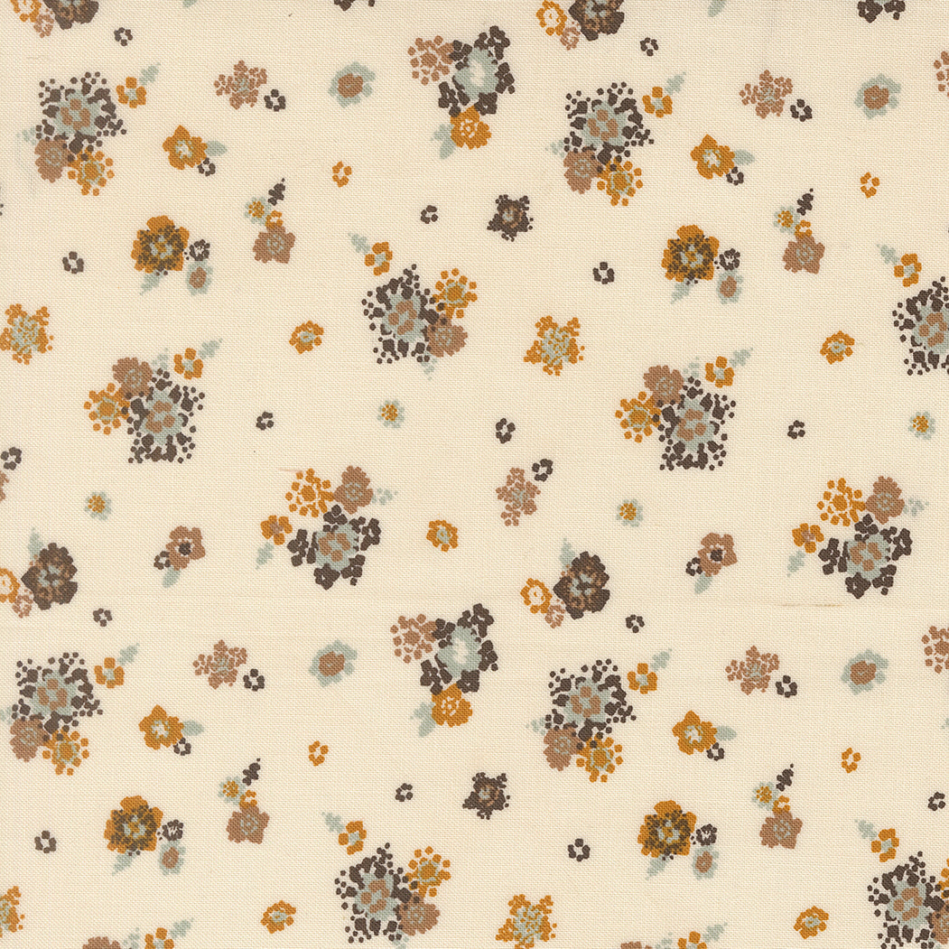 Wellspring Micro Bloom Small Floral Eggshell by Fancy That Design House for Moda Fabrics