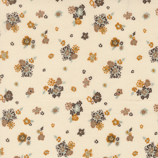 Wellspring Micro Bloom Small Floral Eggshell by Fancy That Design House for Moda Fabrics