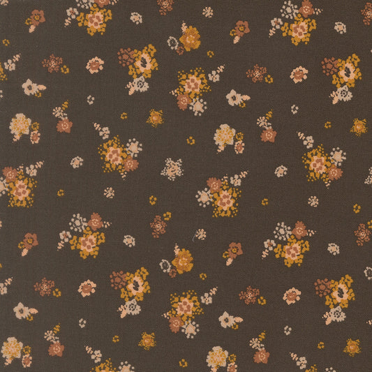 Wellspring Micro Bloom Small Floral Charcoal by Fancy That Design House for Moda Fabrics