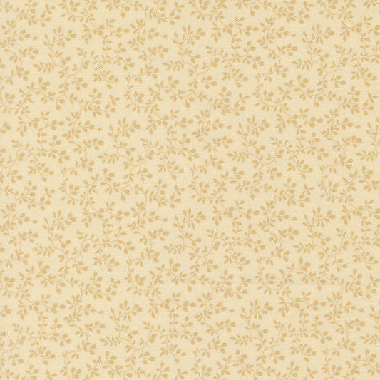 Pamelias Path Entwined Florals Vines Biscuit by Betsy Chutchian for Moda