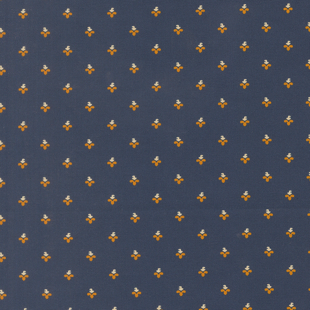 Pamelias Path Sweet Buds Blenders Indigo by Betsy Chutchian for Moda