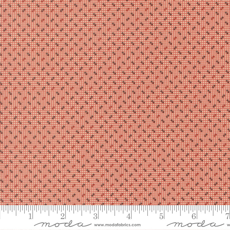 Pamelias Path Hopscotch Checks and Plaids Blenders Madder Red scale