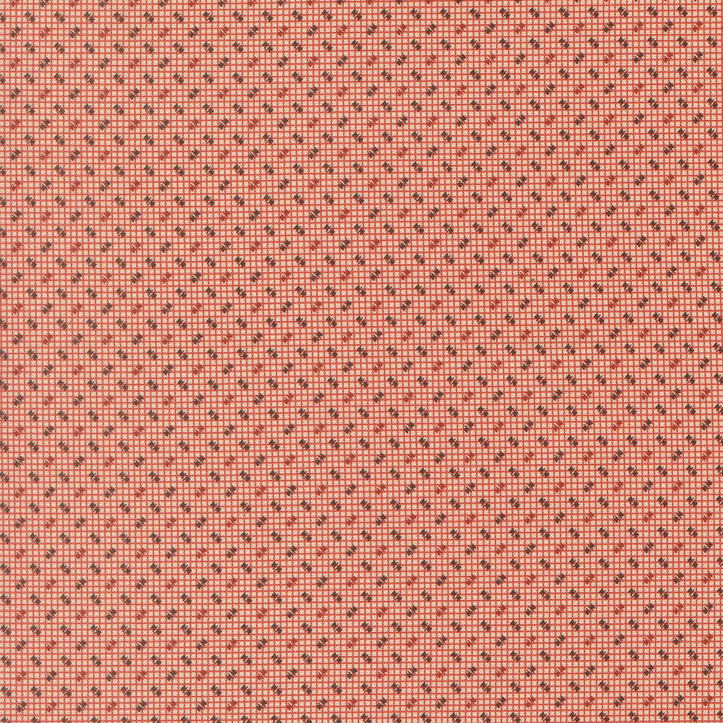 Pamelias Path Hopscotch Checks and Plaids Blenders Madder Red by Betsy Chutchian for Moda