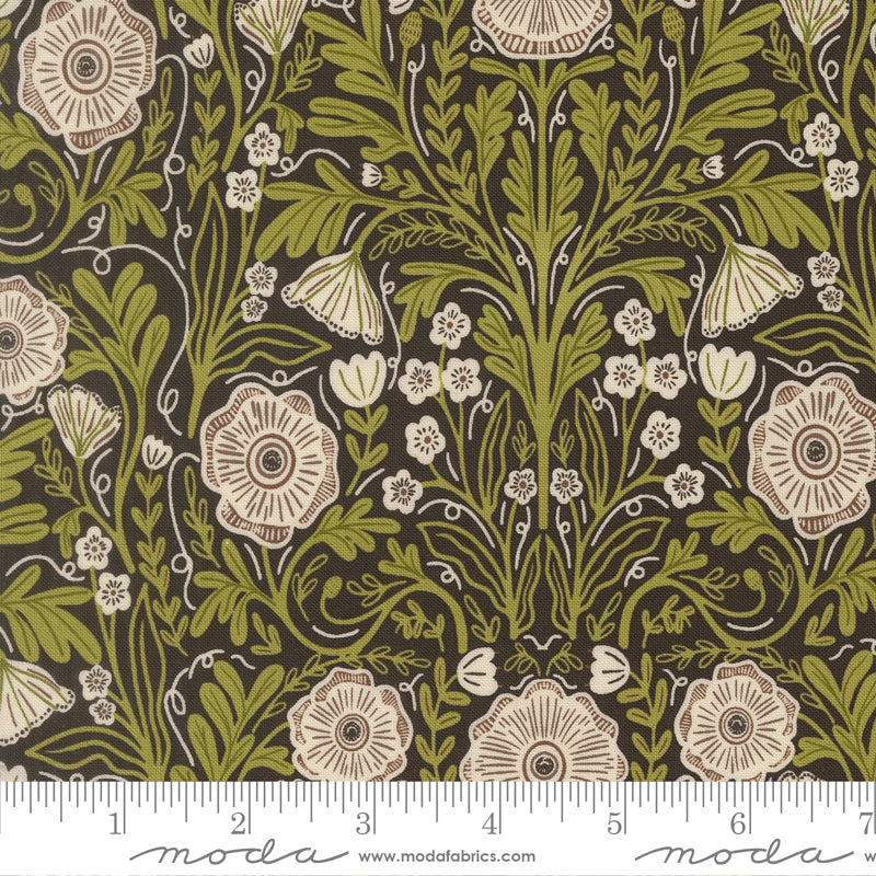 The Henhouse IRON Poppy Florals yardage