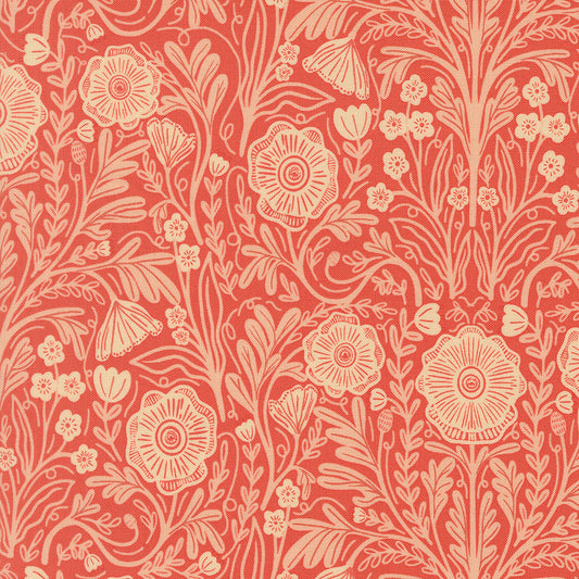 The Henhouse TOMATO Poppy Florals yardage