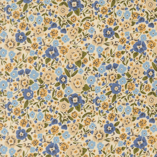 The Henhouse CLOUD Calico Sm Floral yardage