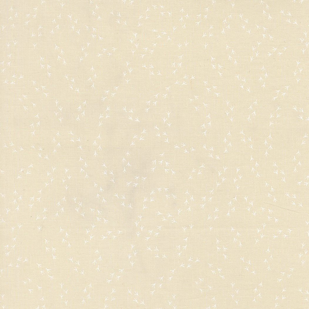 The Henhouse CLOUD WHITE Chicken Feet Blenders yardage