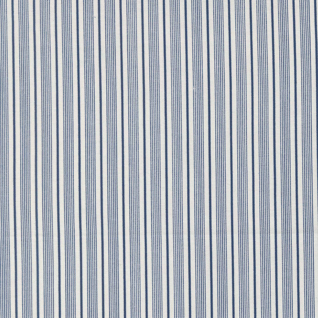 American Gatherings III Pathway Stripes Cloud Nautical Blue by Primitive Gatherings for Moda Fabrics 49321-24